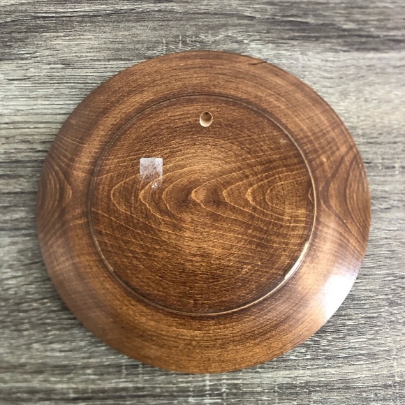 Vibrant Hand Painted Floral Wooden Plate - Picture 3 of 9